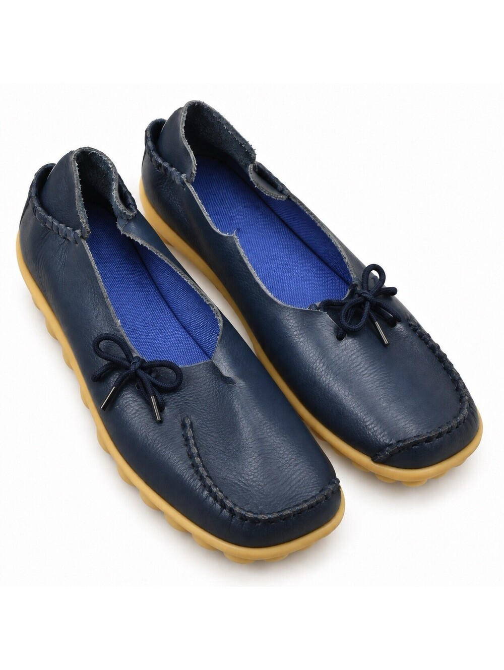 Empress Women’s Navy Blue Leather Comfort Loafers Shoes EU 41 US 10 RARE